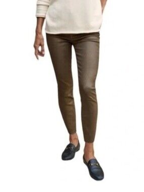 Frank & Eileen Sligo Bronze Wax Coated Skinny Jeans